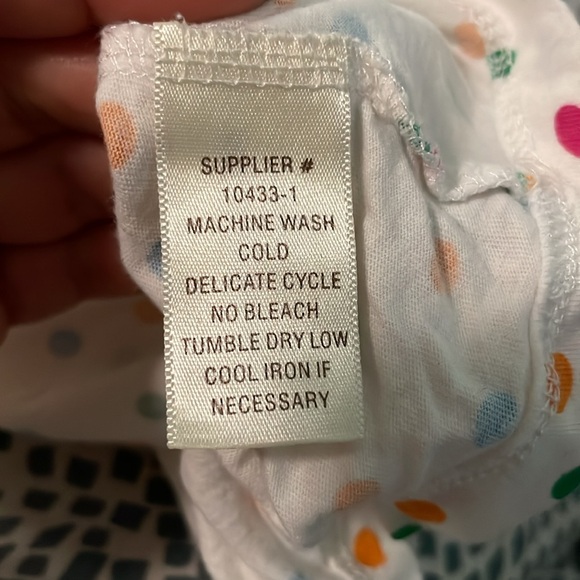 *Pretty Colorful Polka Dot 3/4 Sleeve Hooded V Neck Top Size Small Side Ties - Picture 3 of 4